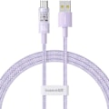 Miniatyrbild 2 av 6: USB-kabel till Type-C, Super Snabb Laddning 100W, 2m - Baseus Gem (P10373002511-01) - Nebula Lila