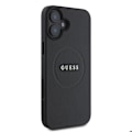 Miniatyrbild 4 av 6: Skal till iPhone 16 Plus - Guess Grained Gold Ring MagSafe (GUHMP16MPGHSMMK) - Svart