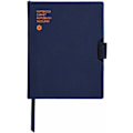 Miniatyrbild 1 av 2: Notebook - Caran d'Ache loggbok - 454454 - Office Notebook A6 blått tyg