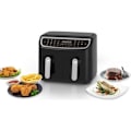 Miniatyrbild 1 av 4: FAGOR FG906 - Elektrisk luftfritös dubbeltank 4,5L - 1600W - 12 program - Timer 60min - 50 till 200°C - Smart Finish