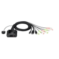Miniatyrbild 1 av 4: ATEN 2-PORTAR USB-C HYBRID DISPLAYPORT KVM SWITCH (CS52DP-AT)
