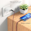 Miniatyrbild 6 av 6: Hoco - Jaeger datakabel (X69) - USB-A till USB Type-C, 3A, 1m - Svart / Vit