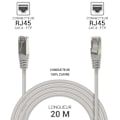 Miniatyrbild 1 av 3: RJ45 Ethernet nätverkskabel Cat 6 FTP 33090 skärmad 250MHz 100% kopparledare Längd 20m Grå
