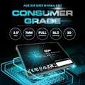 Miniatyrbild 3 av 6: Internt SSD-disk - Silicon Power - Ace A55 128Go - SATA III 2.5" 3D NAND