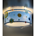 Miniatyrbild 3 av 4: DALBER Planets Taklampa - Planetmönster, L 33 cm, H 17 cm, Blå - Barnrum Blå