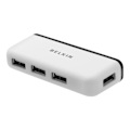 Miniatyrbild 3 av 5: USB 2.0 reseauppkopplare - BELKIN - 4 portar - Kompakt - Plug and Play - Svart/Vit