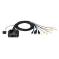 Miniatyrbild 2 av 4: ATEN 2-PORTAR USB-C HYBRID DISPLAYPORT KVM SWITCH (CS52DP-AT)
