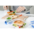 Miniatyrbild 5 av 6: Tefal Masterseal Fresh 3 matförvaringsbehållare 2,30 L + 1 L + 0,55 L, Lufttät, BPA-fri, Mikrovågsugn K3028912 klar och blå