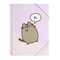 Miniatyrbild 1 av 6: A4 mapp - Pusheen - 30 fackor - Elastisk - Söt design - Hållbara material