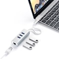 Miniatyrbild 1 av 4: HUB USB Typ-C - Satechi - 3 portar USB 3.0 - Aluminium - Ethernet Gigabit - Plug and Play
