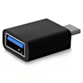 Miniatyrbild 2 av 3: USB-adapter - V7 - Typ C Hank till Typ A Hona - USB 3.0 - Svart - Datatransfer