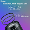 Miniatyrbild 2 av 4: UV-filter - KENKO - PRO1D Instant Action - 58mm - Magnetiskt system - Hög kvalitet