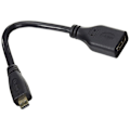 Miniatyrbild 1 av 3: Systems Micro HDMI 1.4 typ D hane till mini HDMI 1.4 typ C (hona) adapterkabel 15 cm
