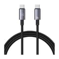 USB-C till USB-C-kabel USAMS 1,2 m, snabbladdning, stål