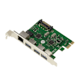 Miniatyrbild 1 av 3: PCIe USB3 (3 portar) och GIGABIT ethernet (1 port) styrkort - PCI EXPRESS x1