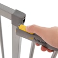Miniatyrbild 3 av 4: HAUCK Stop'n Safe 2 barnsäkerhetsgrind + förlängning 21 cm - Grå Grå