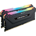Miniatyrbild 1 av 5: RAM-minne - CORSAIR - Vengeance RGB Pro DDR4 - 16GB 2x8GB DIMM - 2666 MHz - 1,20V - Svart (CMW16GX4M2A2666C)