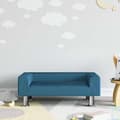 vidaXL Barnsoffa blå 70x45x26,5 cm sammet, mini soffa, mini soffa-stol, mini soffa för barn, soffa av 3196329