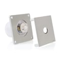 Miniatyrbild 3 av 3: STERR - Silver avloppsfläkt med IRP-sensor för badrum 100 mm / 4" – BFS100P-S