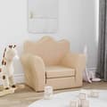 Barnfåtölj - Barnsoffa Vidaxl - 357055 - Barnsängsoffa kräm Fuzzy Mjuk