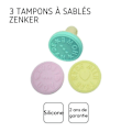 Miniatyrbild 4 av 5: Set med 3 bakstubbar för kakor Zenker Rosa, Gul, Blå
