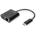 Miniatyrbild 1 av 4: Digitus DN-3027 USB-C, RJ45-adapter DN-3027 [1x USB-C™ hane - 1x RJ45 hona, USB-C™ hona] med RJ45-uttag, med