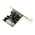 Miniatyrbild 3 av 3: PCI EXPRESS PCIe till FireWire 400 IEEE1394a 2+1 port 6-punkts och 4-punktskort med Via VT6315 Chipset. Med Ilink sladd och