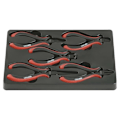 Miniatyrbild 1 av 3: Elektronisk tångsats - KS TOOLS - 5 delar - Kromvanadin - Automatisk öppning