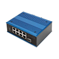 Miniatyrbild 1 av 4: Industriell PoE-switch 8 portar 10-100BASE-TX (PoE) + 1 port - DIGITUS
