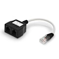 Miniatyrbild 1 av 4: Waytex 35051 RJ45 nätverksdelare Cat 5E Ethernet splitter Oskärmad 1 hane till 2 honor