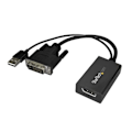 Miniatyrbild 3 av 4: DVI till DisplayPort videoadapter - STARTECH - 1920 x 1200 - Plug and Play - USB-ström - Svart