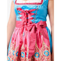 Miniatyrbild 3 av 4: Robe Dirndline - partB01KTYAZF6 - Premium Dirndl Klänning för Speciella Tillfällen Kvinna Blå/Rosa 3