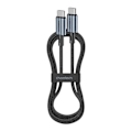 Miniatyrbild 1 av 2: Choetech flätad usb-c till usb-c pd60w svart 1,2m