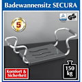 Miniatyrbild 2 av 4: WENKO Badsits, badsits vuxna, äldre, justerbar längd, lastkapacitet 120 kg, aluminium-plast Pengar