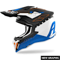 Miniatyrbild 1 av 3: Airoh Strycker Skin motocrosshjälm - matt blå - M matt blå XXL