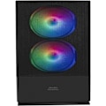 Miniatyrbild 1 av 4: MicroATX-datorlåda - Mars Gaming - MCZ Svart - RGB - MESH-panel - Vattenkylning
