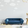 vidaXL Barnsoffa blå 70x45x26 cm sammet, mini soffa, mini soffa-stol, mini soffa för barn, soffa 3196400