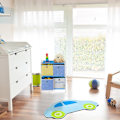 Miniatyrbild 2 av 6: Relaxdays barnhylla för barn, leksaksförvaring, design, möbel för barnrum, HlP 62 x 53 x 30 cm, färgglad blå, vit, gul
