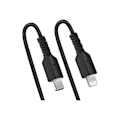 Miniatyrbild 3 av 4: USB-C till Lightning-kabel - StarTech.com - 50 cm - Svart - MFi-certifierad - Snabbladdning