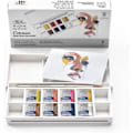 Miniatyrbild 1 av 5: Akvarellfärg - Ficklåda - 8 halvpannor - Winsor och Newton - Porträtt Pale Cadmium Yellow Shade, Cadmium 