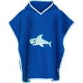 Miniatyrbild 1 av 3: Pojkbadrock - Lekskor - Terry Poncho - Huva - Shark - One Size - Blå Blå