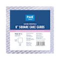 Miniatyrbild 3 av 3: Pme - CCS328 - ie Essentiels - Kvadrat Tårta Kort 15 cm / 6-tum, Set av 3, Metallic Silver