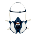 Miniatyrbild 2 av 2: Halvmask 4251 integrerade filter FFA1P2R 3M - K4251 + Blå