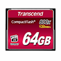 Miniatyrbild 1 av 3: Minneflashkort - TRANSCEND - 64 Go - 800x - CompactFlash