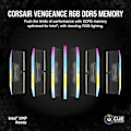 Miniatyrbild 2 av 2: RAM DDR5 - CORSAIR - Vengeance RGB - 16 GB - 5600 MHz - CL40 - Dynamisk RGB-belysning