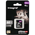 Miniatyrbild 2 av 4: INTEGRAL UltimaPro 32 GB UHS Class 1 / Class10 SDHC UHS-I Flash-minneskort