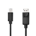 Mini Display Port-kabel - NEDIS - CCGL37400BK20 - 2m - Svart - Snabb överföring
