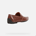 Miniatyrbild 3 av 5: Mocassiner - Geox - Moner - Slät läder - Exceptionell komfort - Färg brun kaffe 45