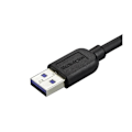 Miniatyrbild 3 av 3: STARTECH Micro USB 3.0 kabel smal - USB-A till Micro-B vänster vinkel - M / M - 2 m