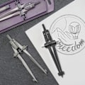 Miniatyrbild 3 av 4: Kompass - Faber-Castell - Stream 2019 - Snabbjustering - Modern design - Grå färg